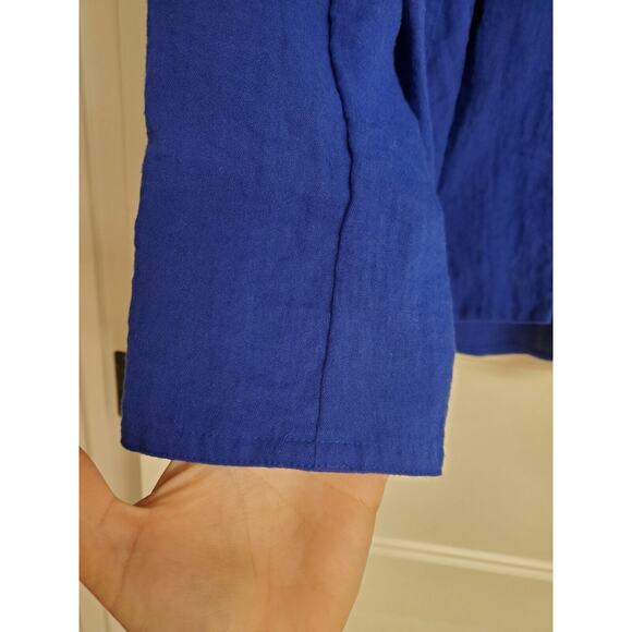 Women's Chico's Blue Rayon Blend Open Front Lightweight Blazer | Size 1 (Medium) - Picture 5 of 6